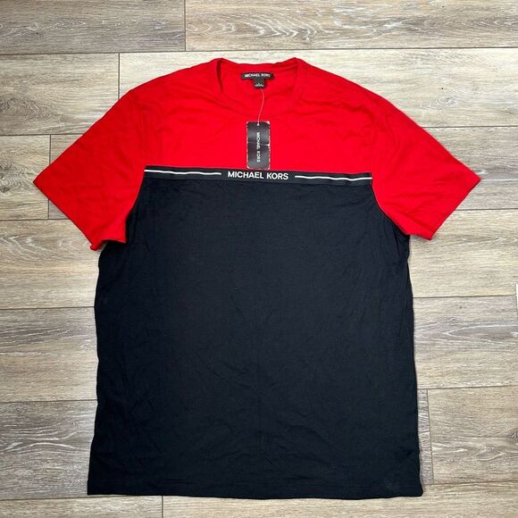 NWT Michael Kors Crew T-Shirt Sz L - Picture 1 of 2
